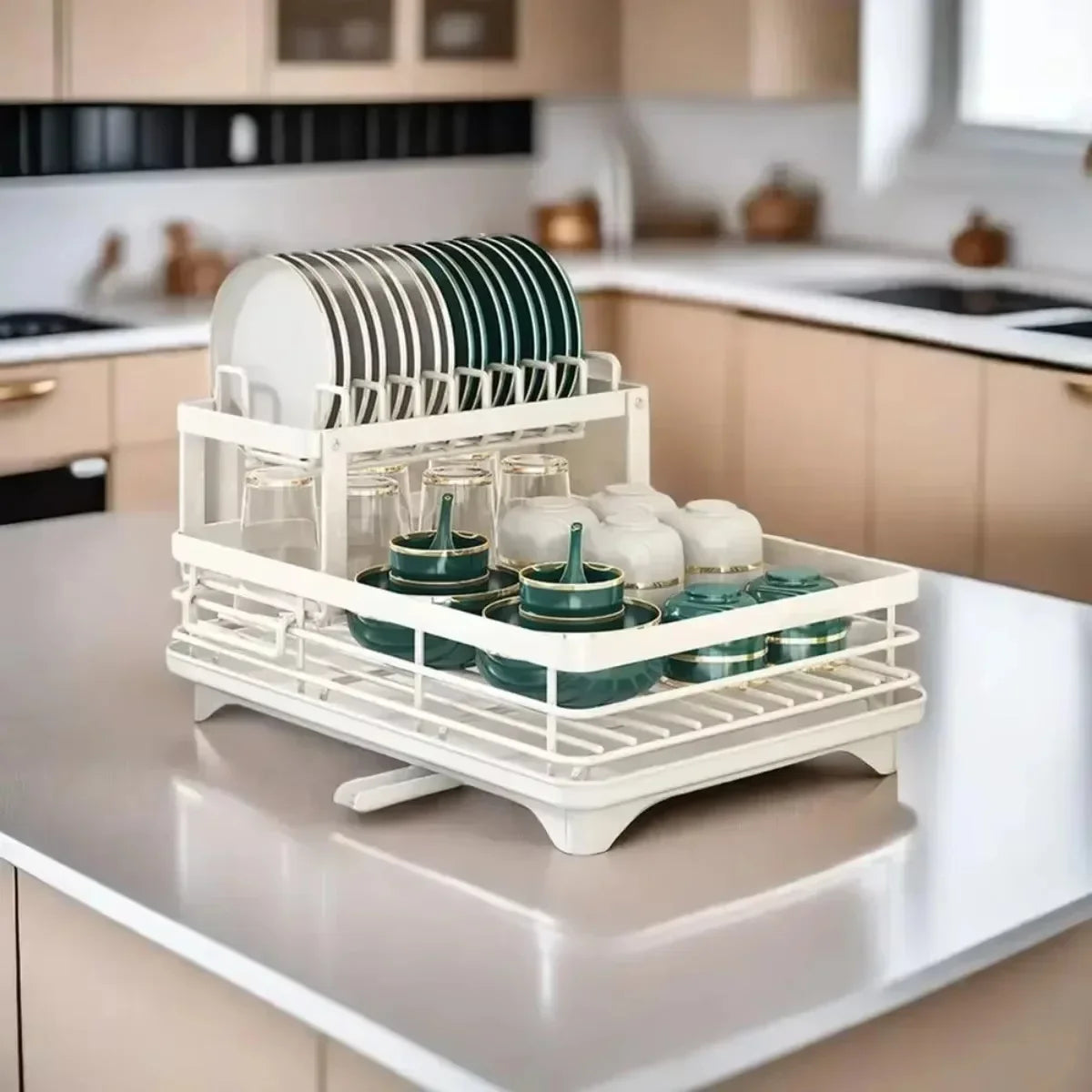 Adjustable Stainless Steel Dish Rack