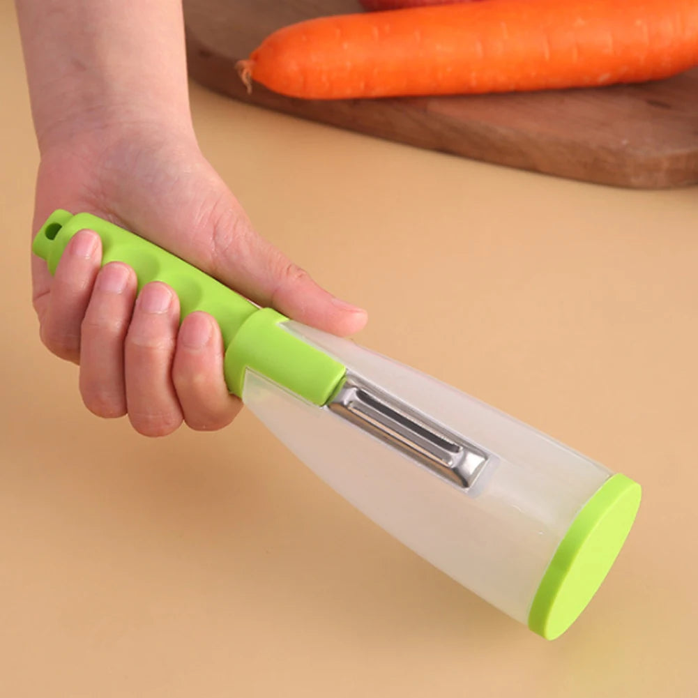 Stainless Steel Peeler with Container