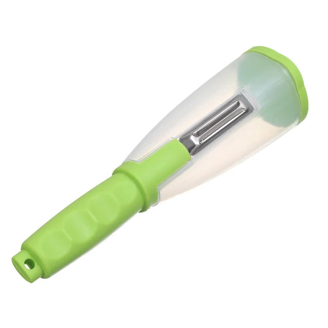 Stainless Steel Peeler with Container